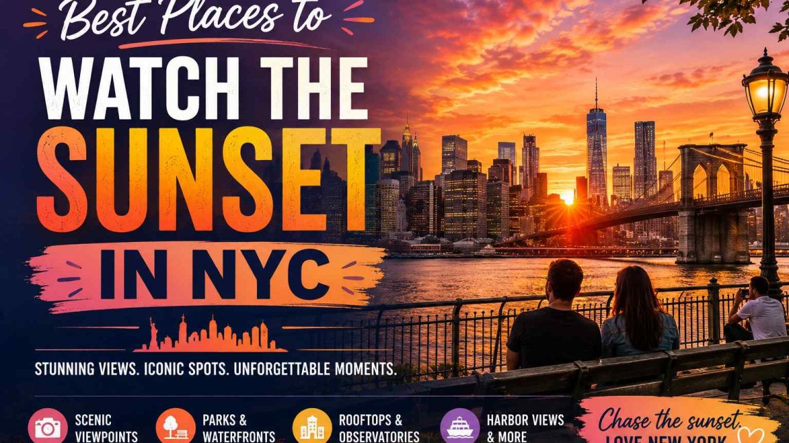 Best Places to Watch the Sunset in NYC: 15 Stunning Spots for Unforgettable Evening Views 1 Sunset in NYC